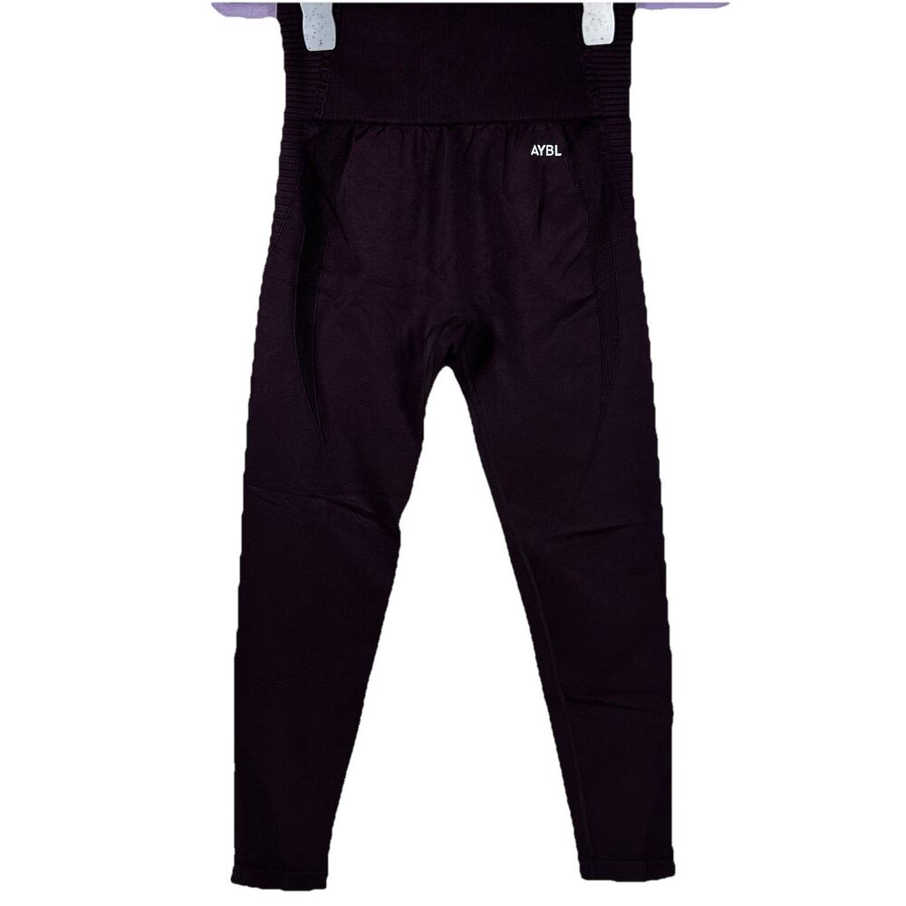 AYBL Balance V2 Seamless Leggings Maroon High Waisted Scrunch Women’s medium